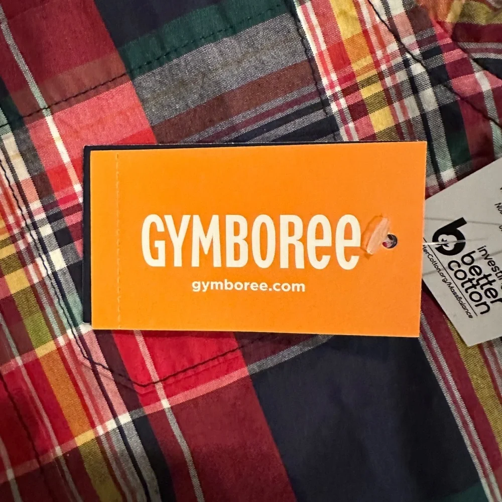 Gymboree Boys Size 3T plaid long‎ sleeve shirt NWT